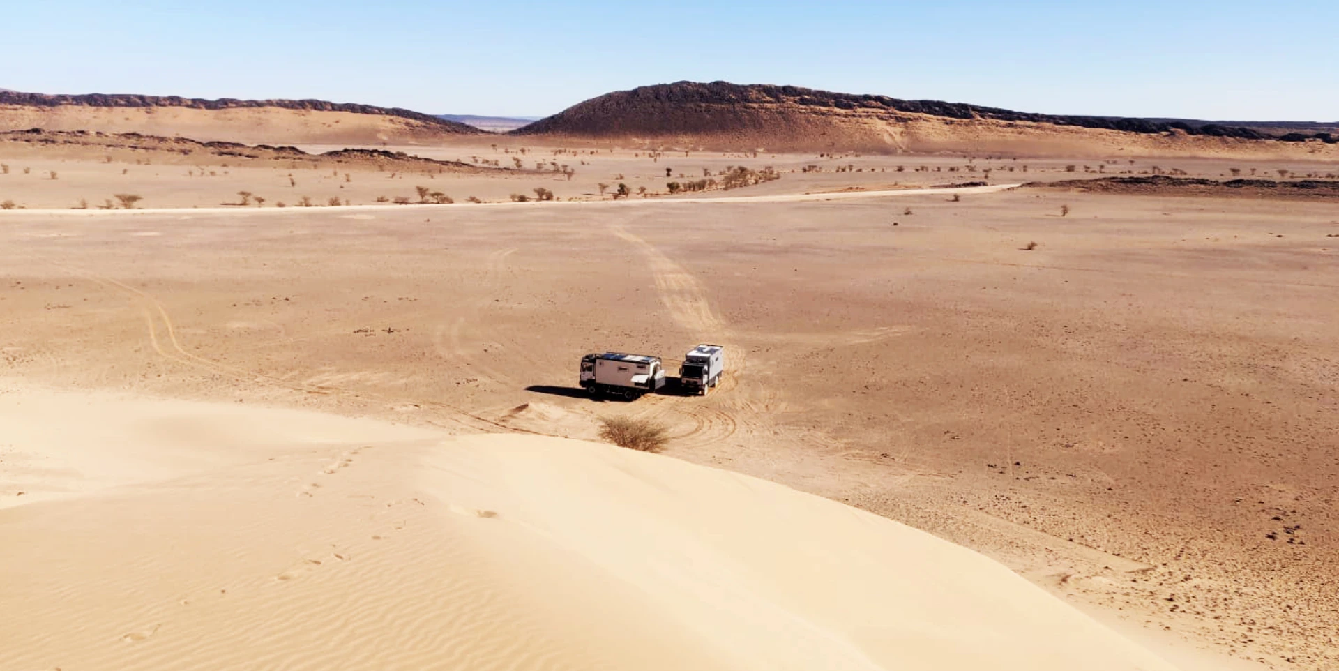 overlanders in the desert